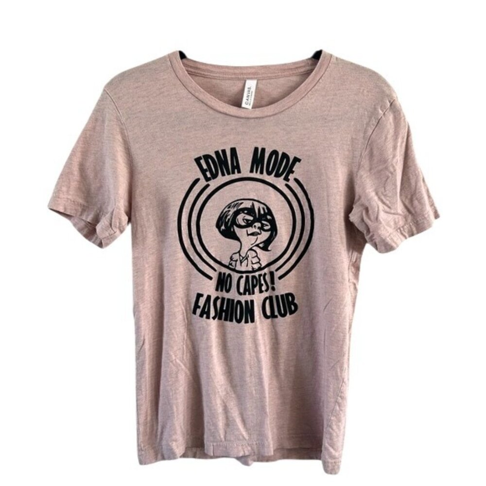 Bella Canvas Disney Edna Mode No Capes Fashion Club Graphic Short Sleeve T-Shirt